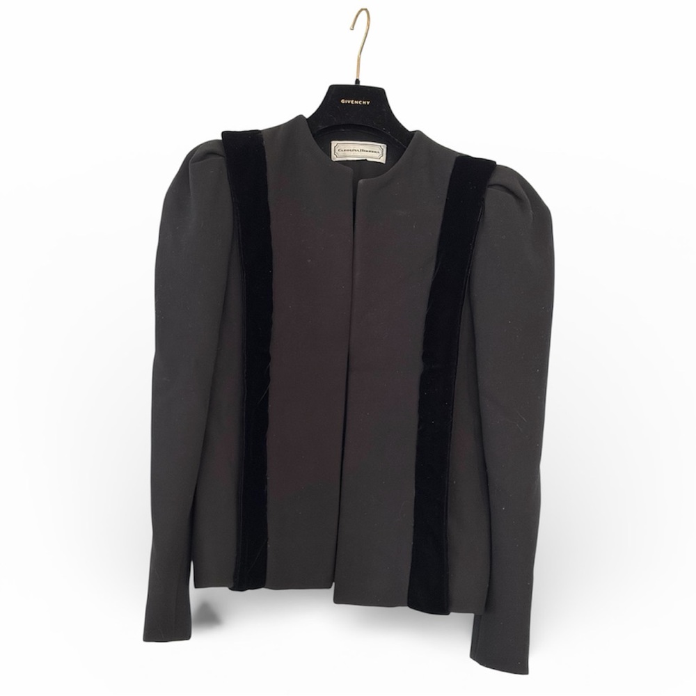 Vintage Carolina Herrera Black “Tuxedo” Jacket